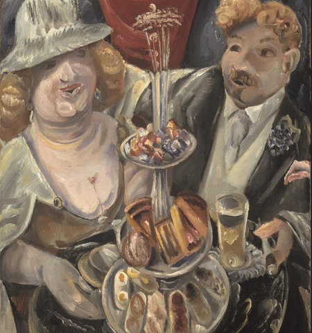 Paul Kleinschmidts Gemälde "Kaffeekonzert" von 1925