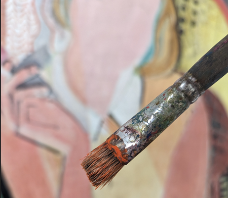 Bei der BrushHour am 29. Juni steht Oskar Molls „Inge“ Modell.